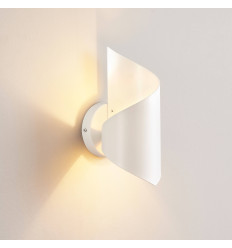 Kleine sfeervolle wandlamp met gedraaid design matwit 25... 2