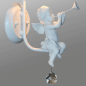 Wandlamp met engel - Eyros